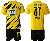 2020-21 Dortmund 37 RASCHL Home Soccer Jersey,baseball caps,new era cap wholesale,wholesale hats